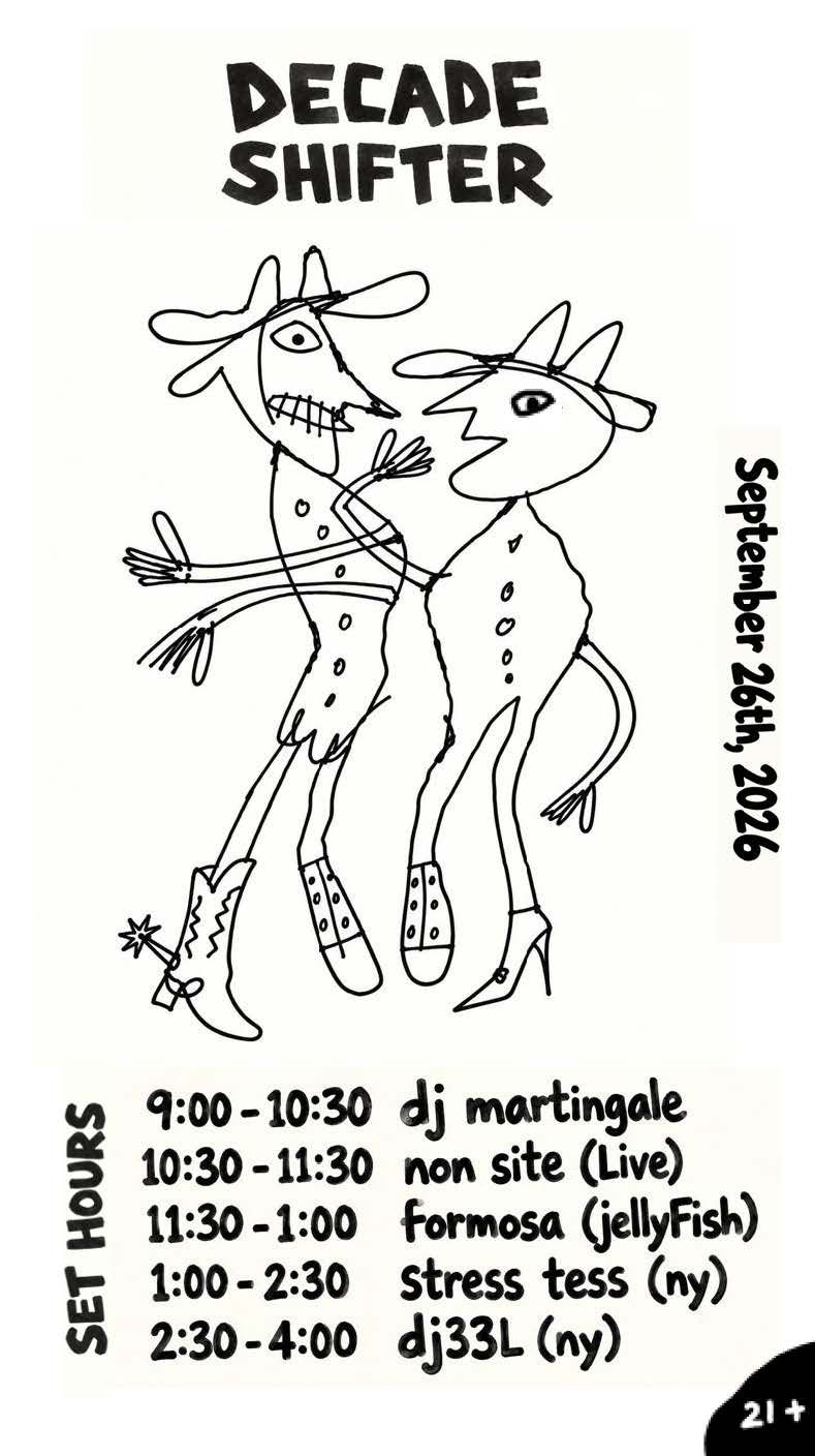 Decade Shifter event flyer
