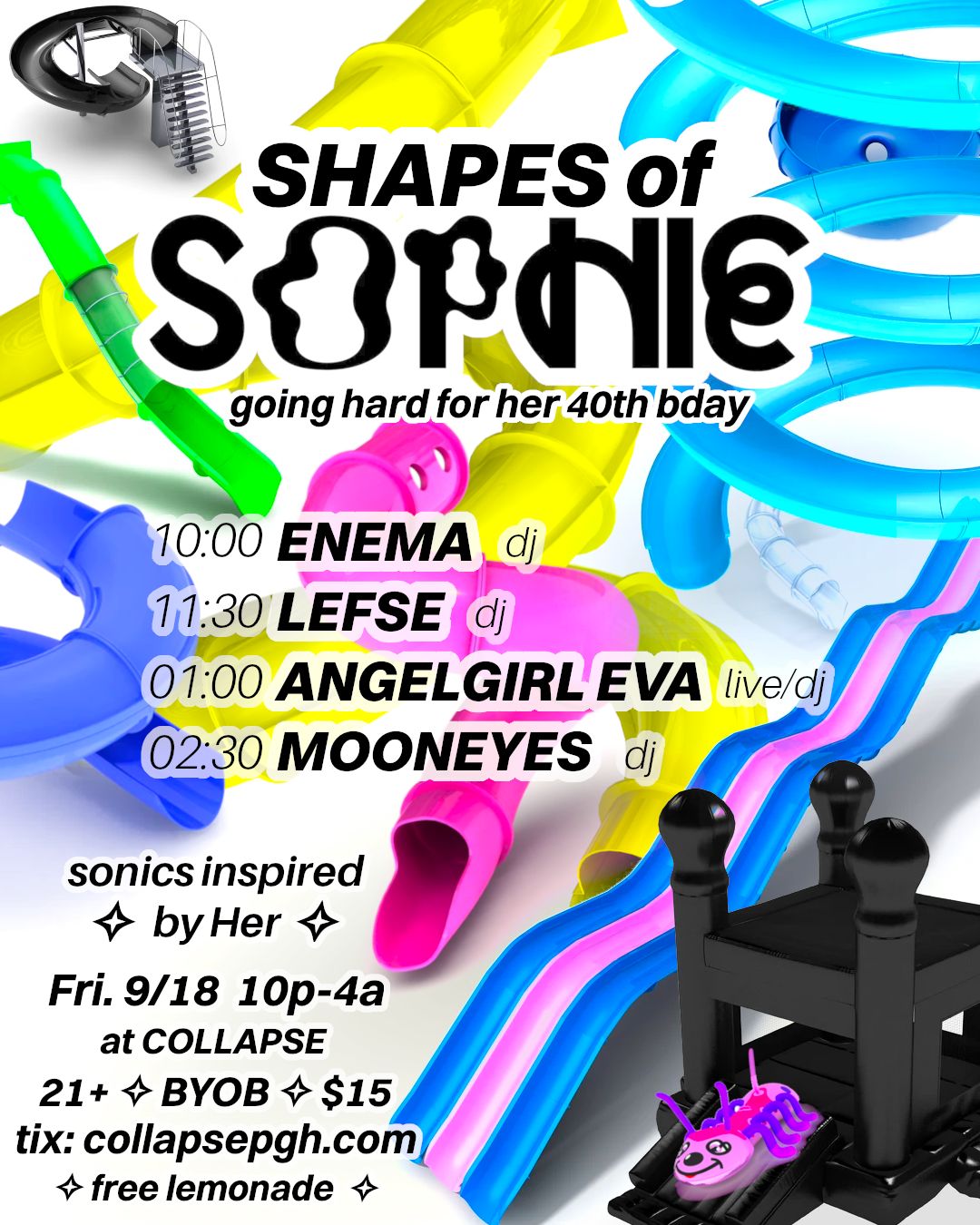SHAPES OF SOPHIE event flyer