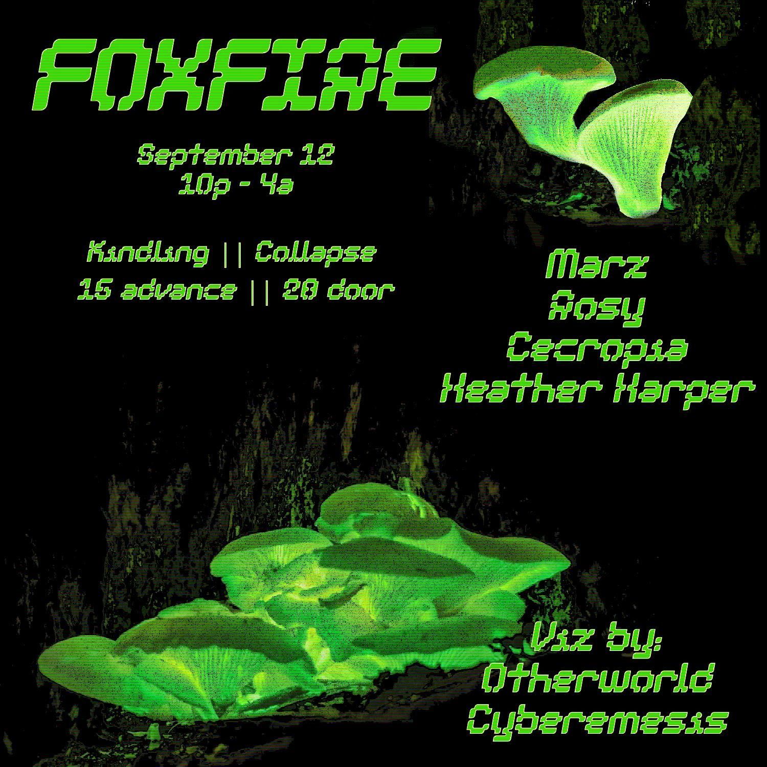 FOXFIRE event flyer